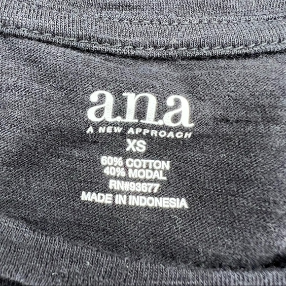 XS A.n.a Black Gemstone Accent Tank Stretch Women’s Extra Small 0 2 - Picture 5 of 8
